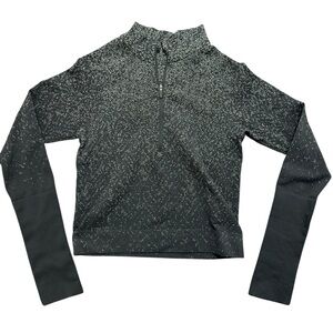 Lululemon Rest Less Cropped 1/2 Zip
Herringbone Fade Black / White